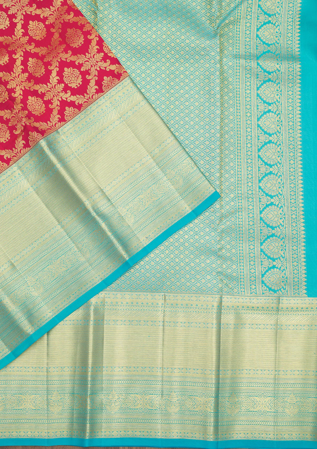 Pink Zariwork Pure Silk Saree
