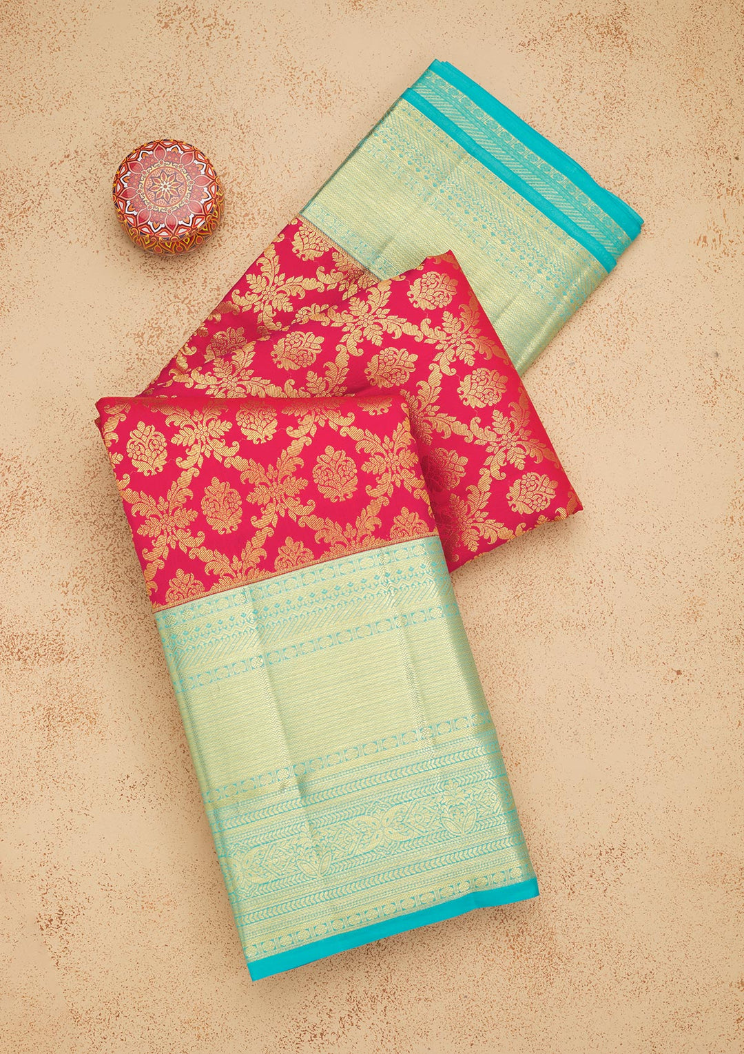 Pink Zariwork Pure Silk Saree