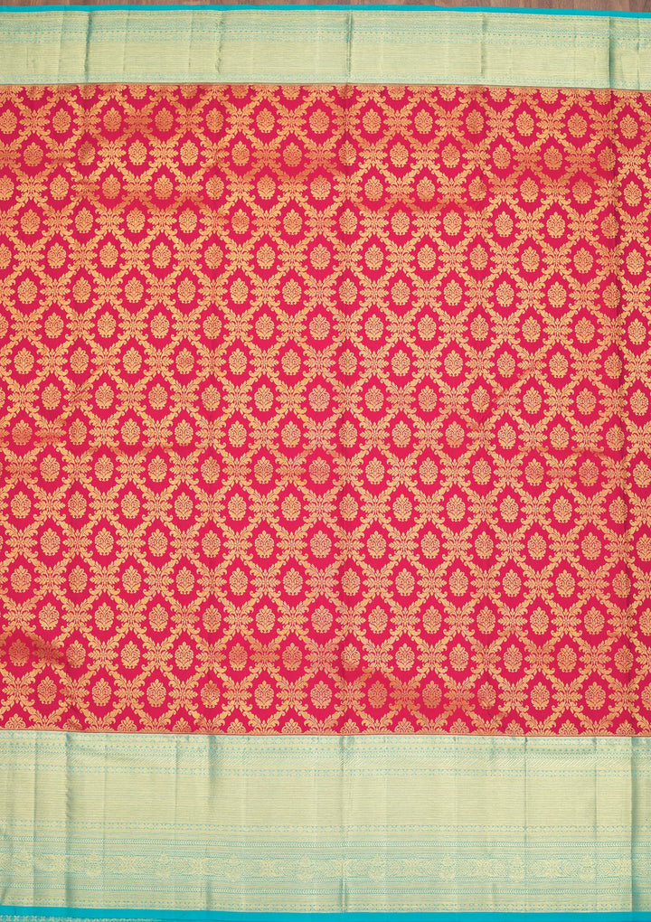 Pink Zariwork Pure Silk Saree