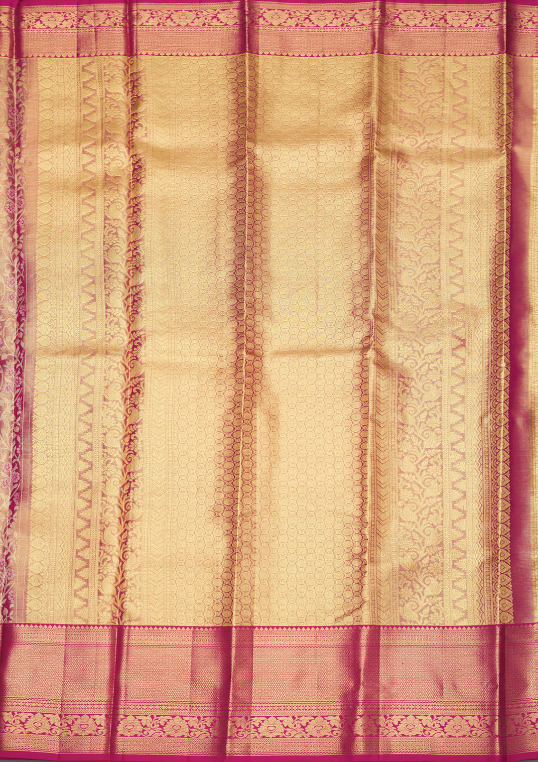 Pink Zariwork Pure Silk Saree
