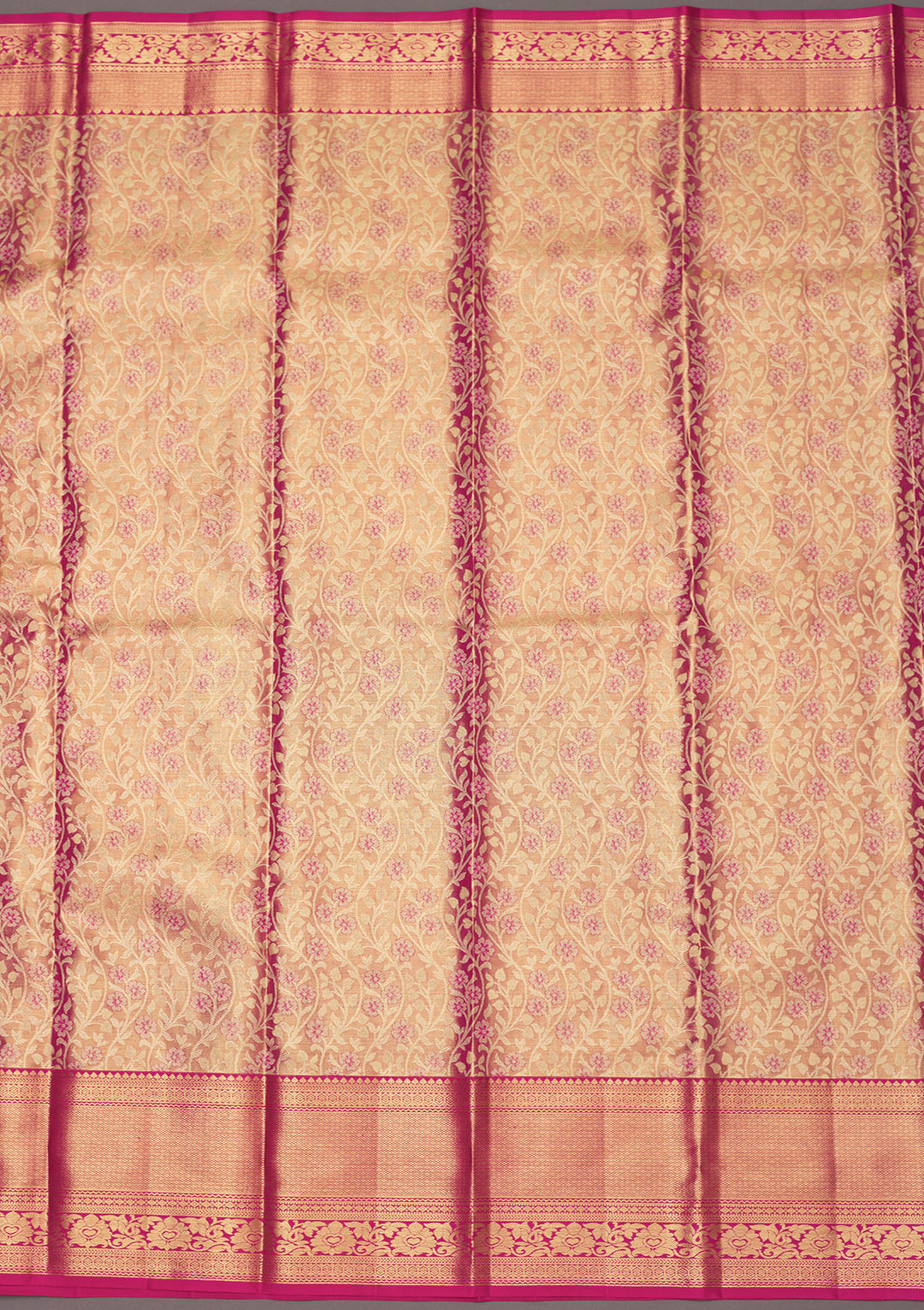 Pink Zariwork Pure Silk Saree