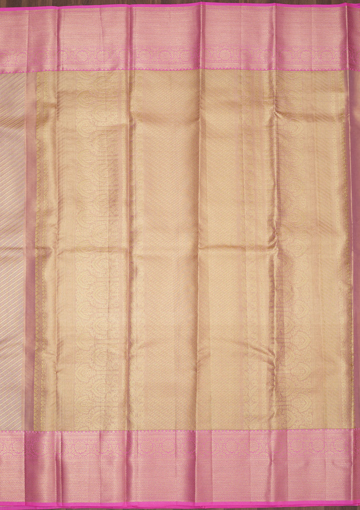Pink Zariwork Pure Silk Saree
