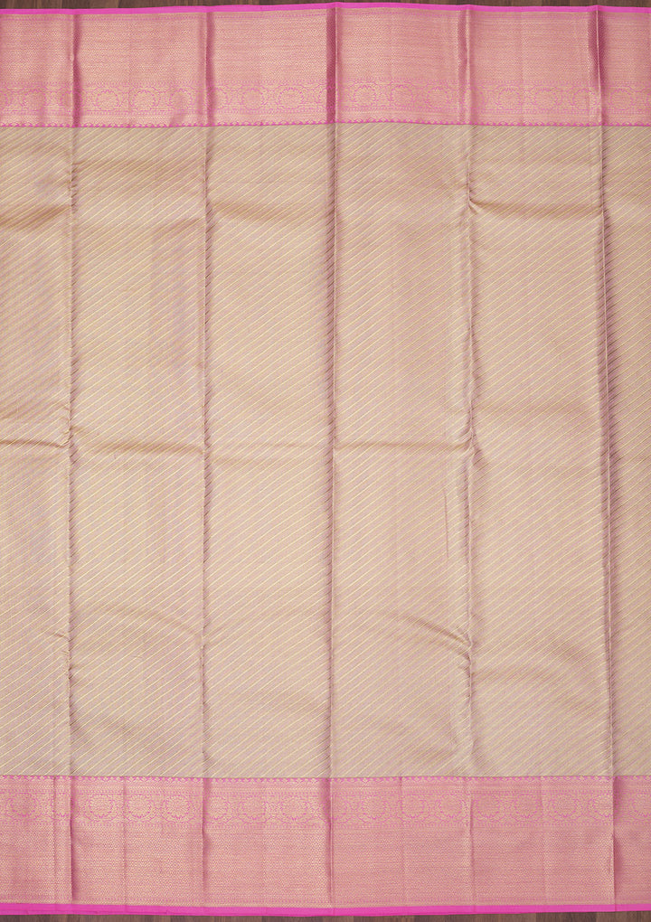 Pink Zariwork Pure Silk Saree