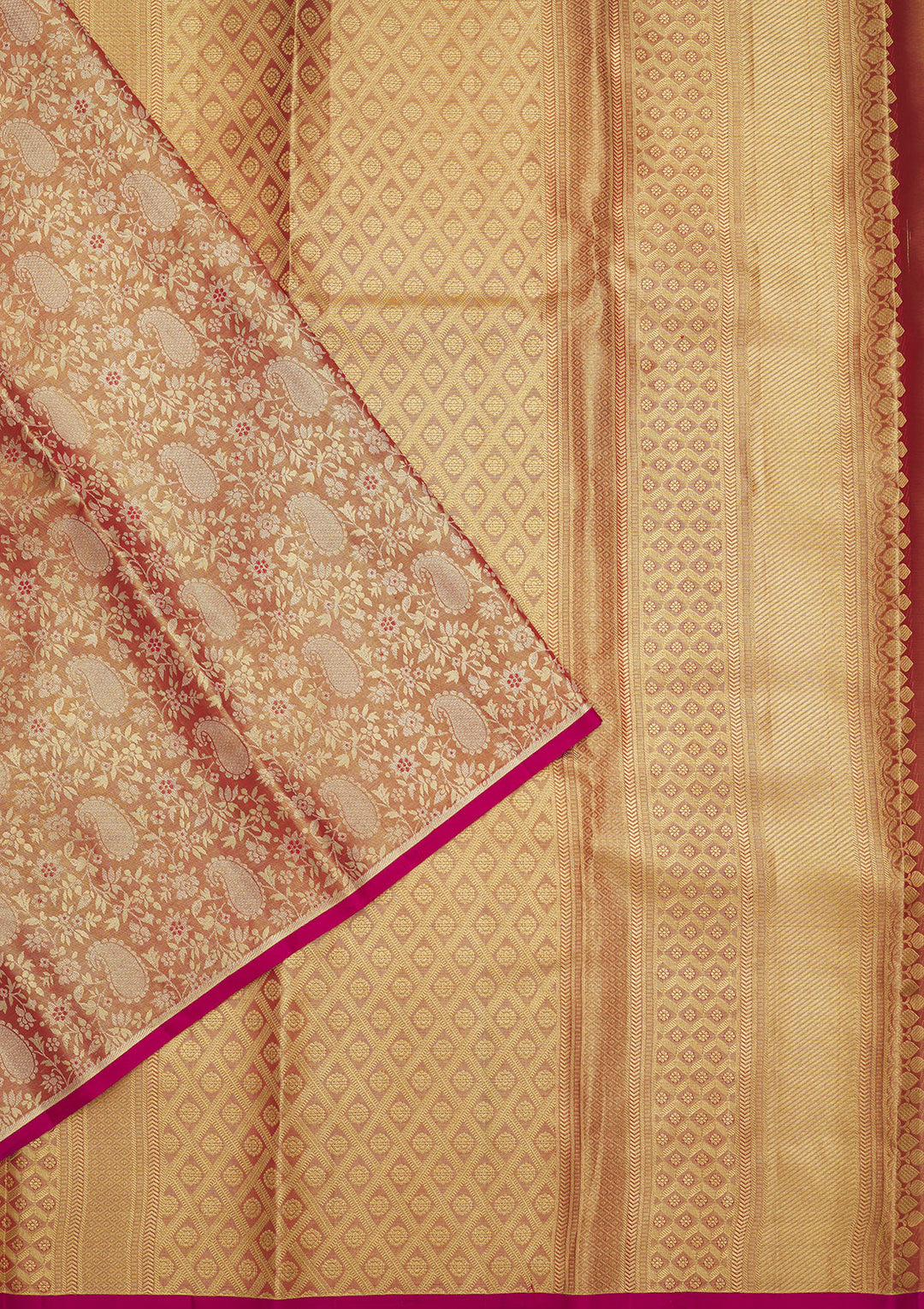 Pink Zariwork Pure Silk Saree