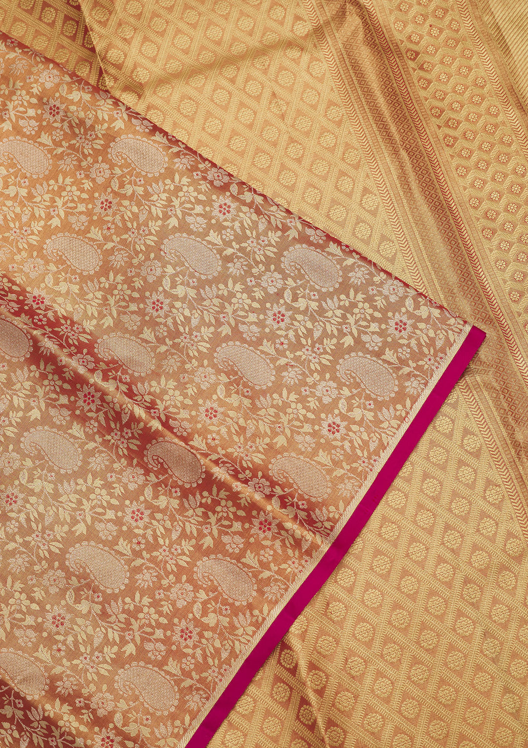 Pink Zariwork Pure Silk Saree