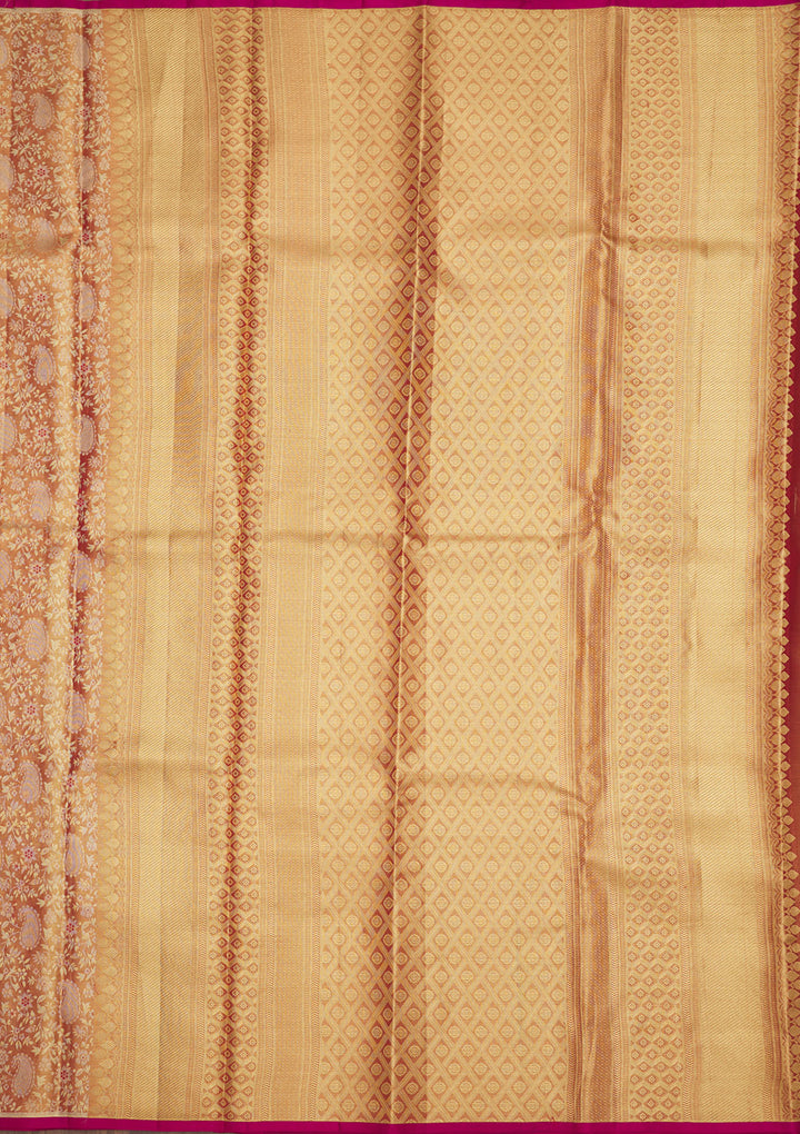 Pink Zariwork Pure Silk Saree