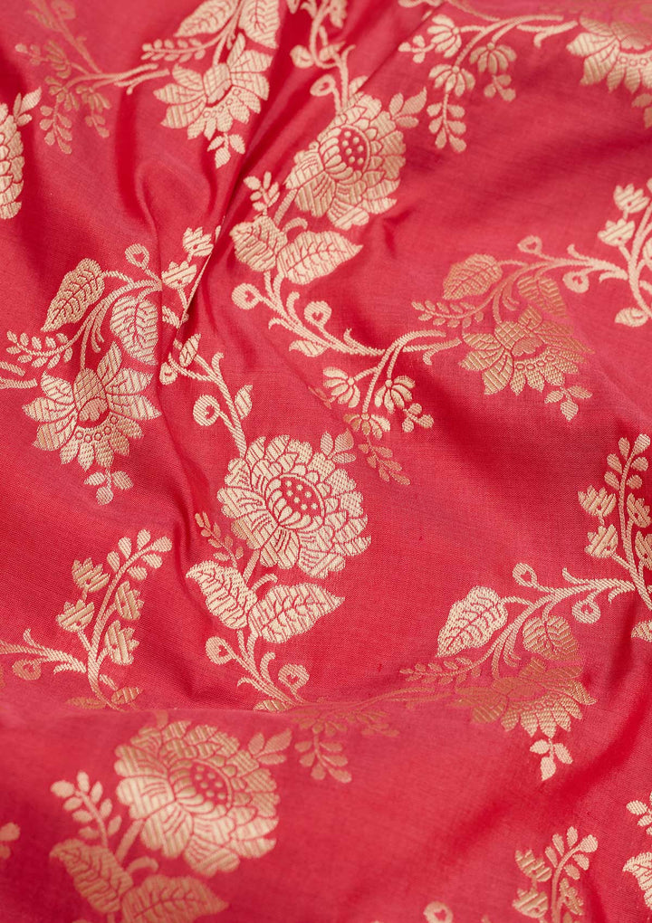 Pink Zariwork Pure Silk Saree