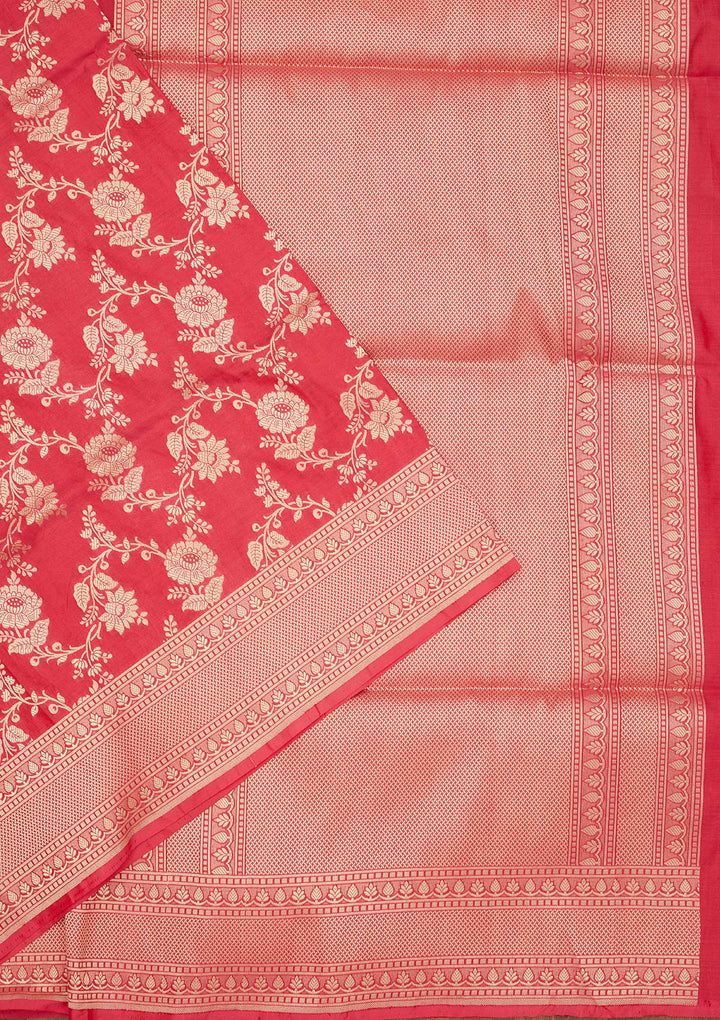 Pink Zariwork Pure Silk Saree