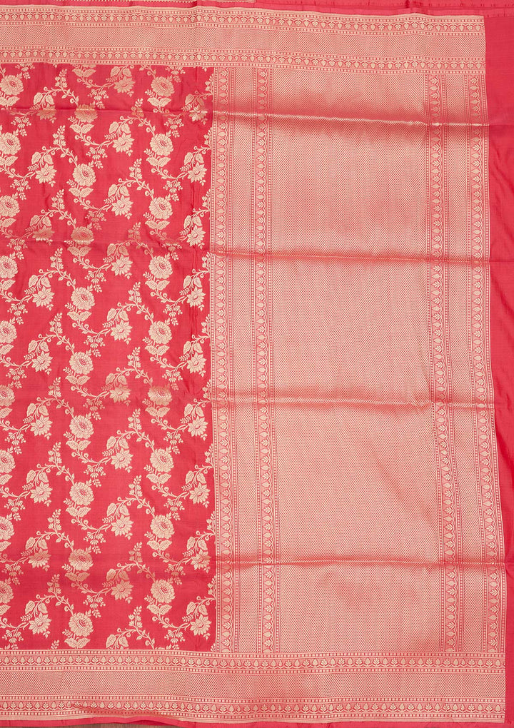 Pink Zariwork Pure Silk Saree