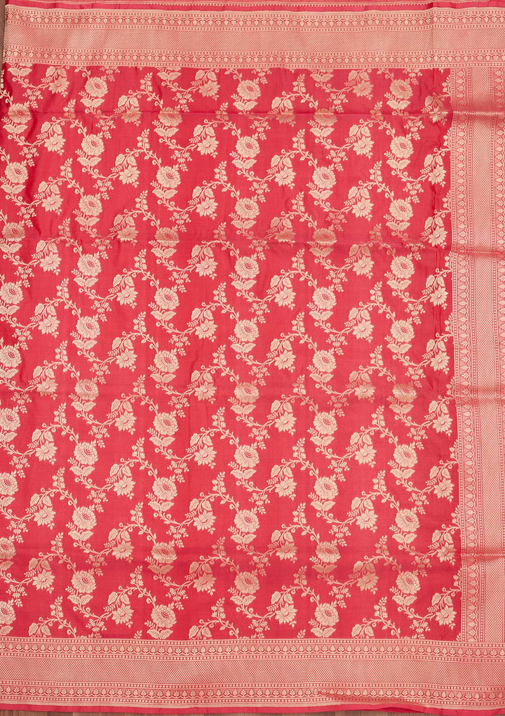 Pink Zariwork Pure Silk Saree
