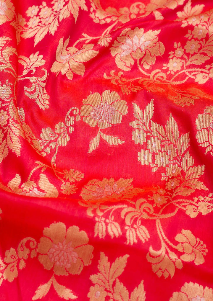 Pink Zariwork Pure Silk Saree