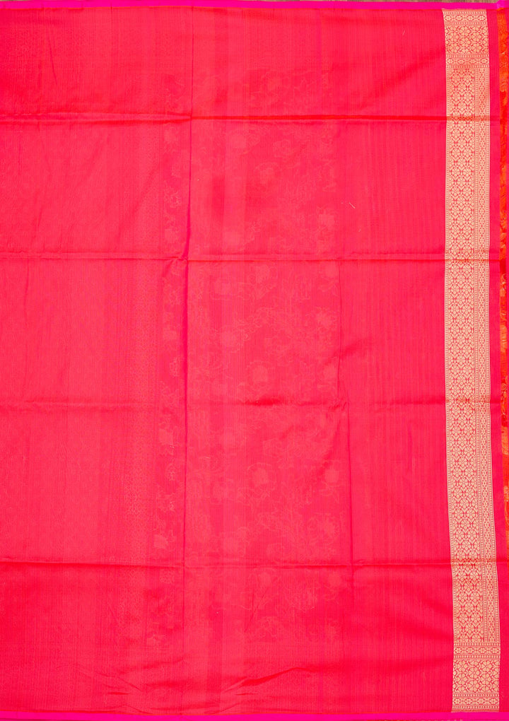 Pink Zariwork Pure Silk Saree