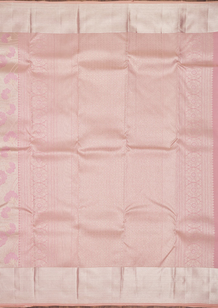 Pink Zariwork Pure Silk Saree