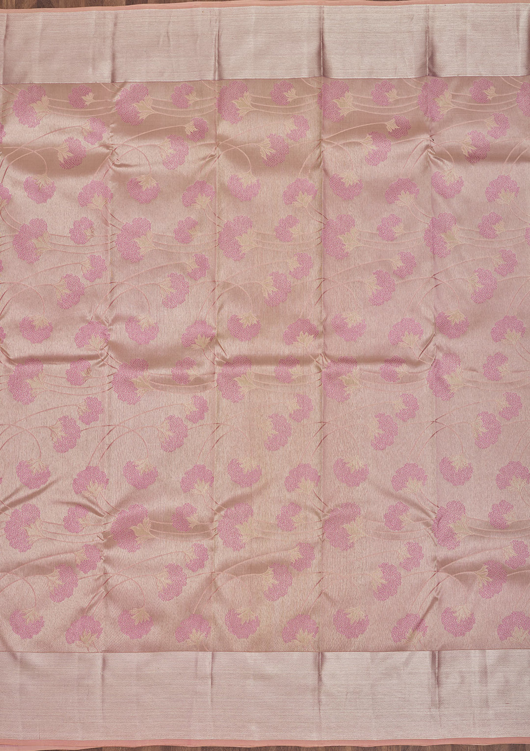 Pink Zariwork Pure Silk Saree