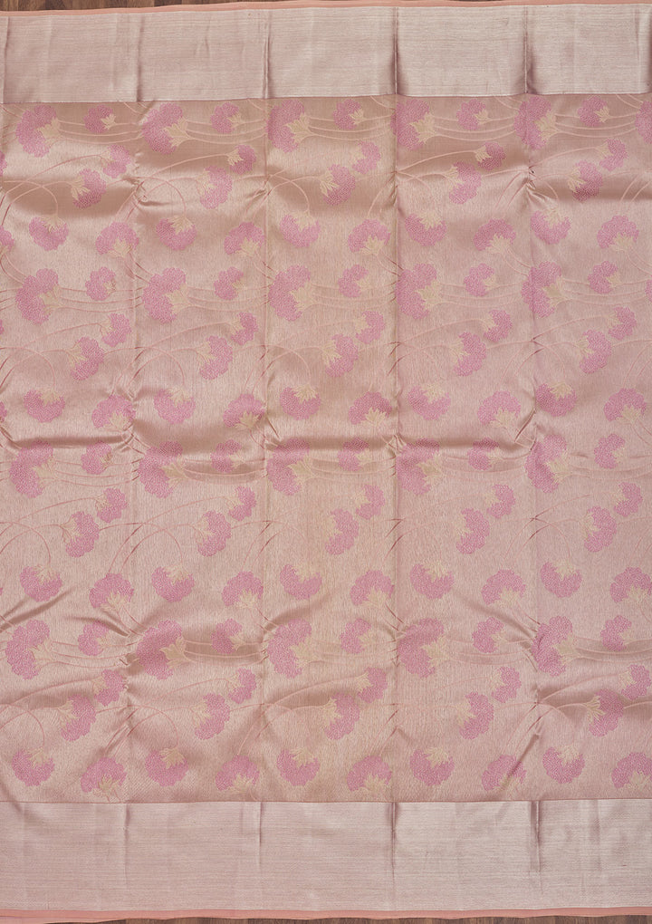 Pink Zariwork Pure Silk Saree