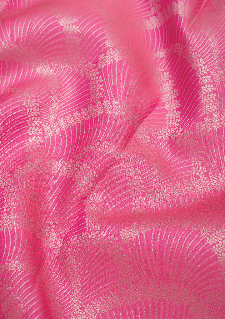 Pink Zariwork Pure Silk Saree