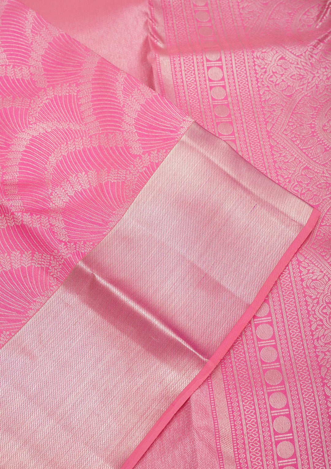 Pink Zariwork Pure Silk Saree