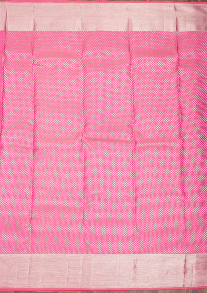 Pink Zariwork Pure Silk Saree
