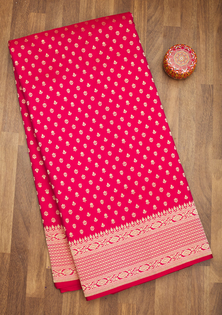 Pink Zariwork Pure Silk Saree