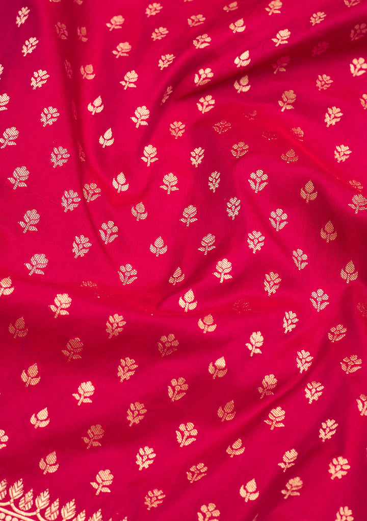 Pink Zariwork Pure Silk Saree