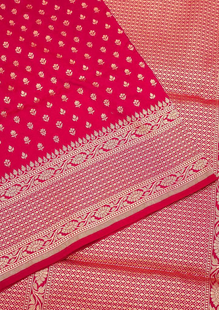 Pink Zariwork Pure Silk Saree