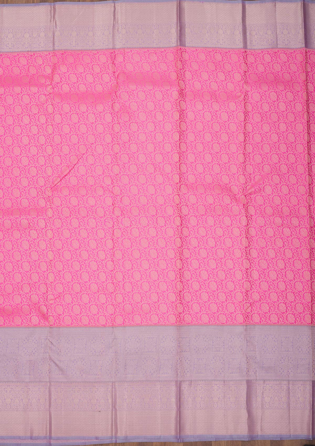 Pink Zariwork Pure Silk Saree