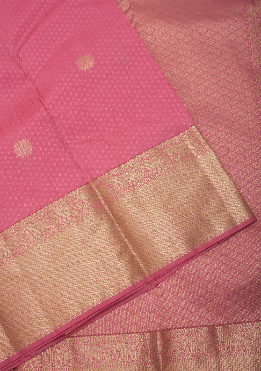 Pink Zariwork Pure Silk Saree