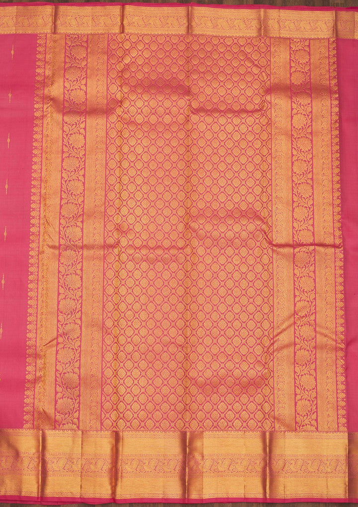 Pink Zariwork Pure Silk Saree