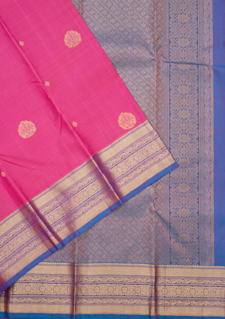 Pink Zariwork Pure Silk Saree
