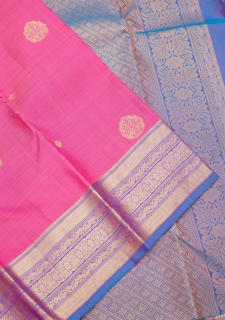 Pink Zariwork Pure Silk Saree