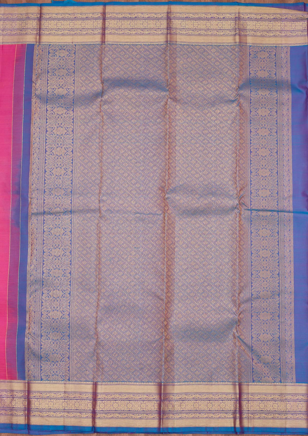 Pink Zariwork Pure Silk Saree