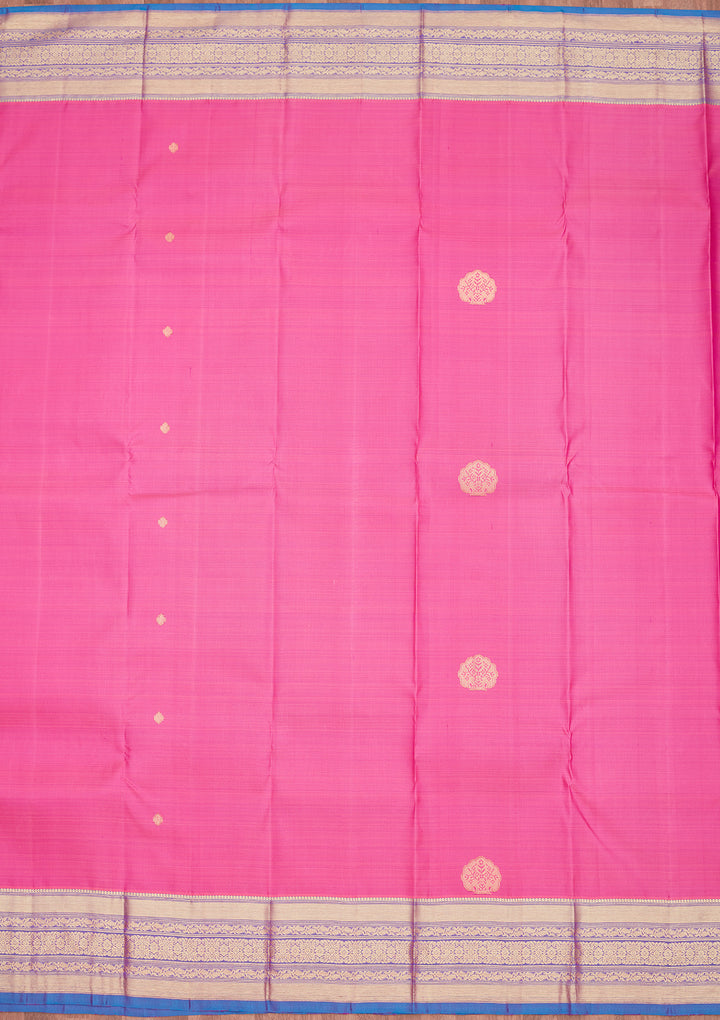 Pink Zariwork Pure Silk Saree