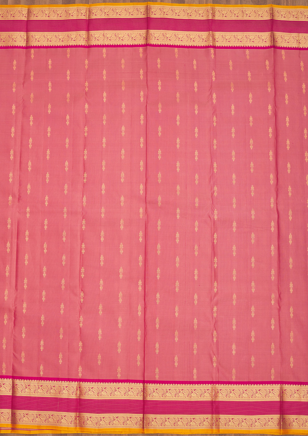 Pink Zariwork Pure Silk Saree