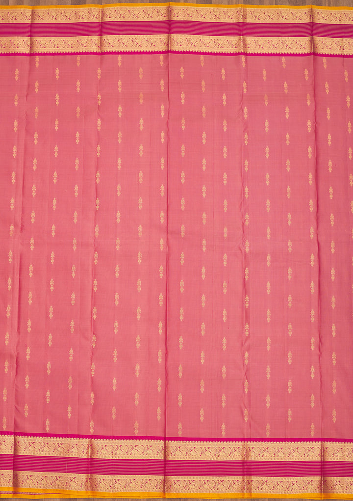 Pink Zariwork Pure Silk Saree
