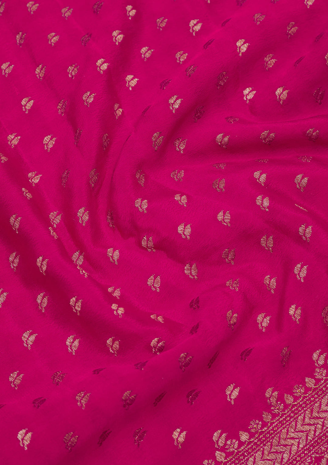 Pink Zariwork Pure Silk Saree
