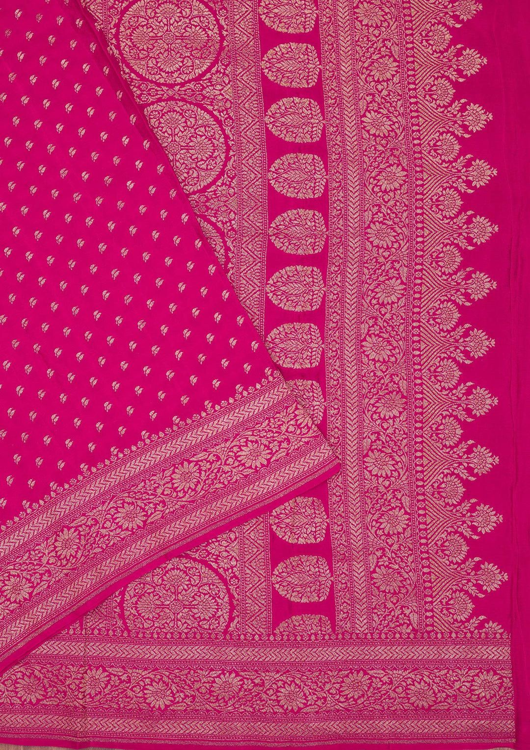 Pink Zariwork Pure Silk Saree