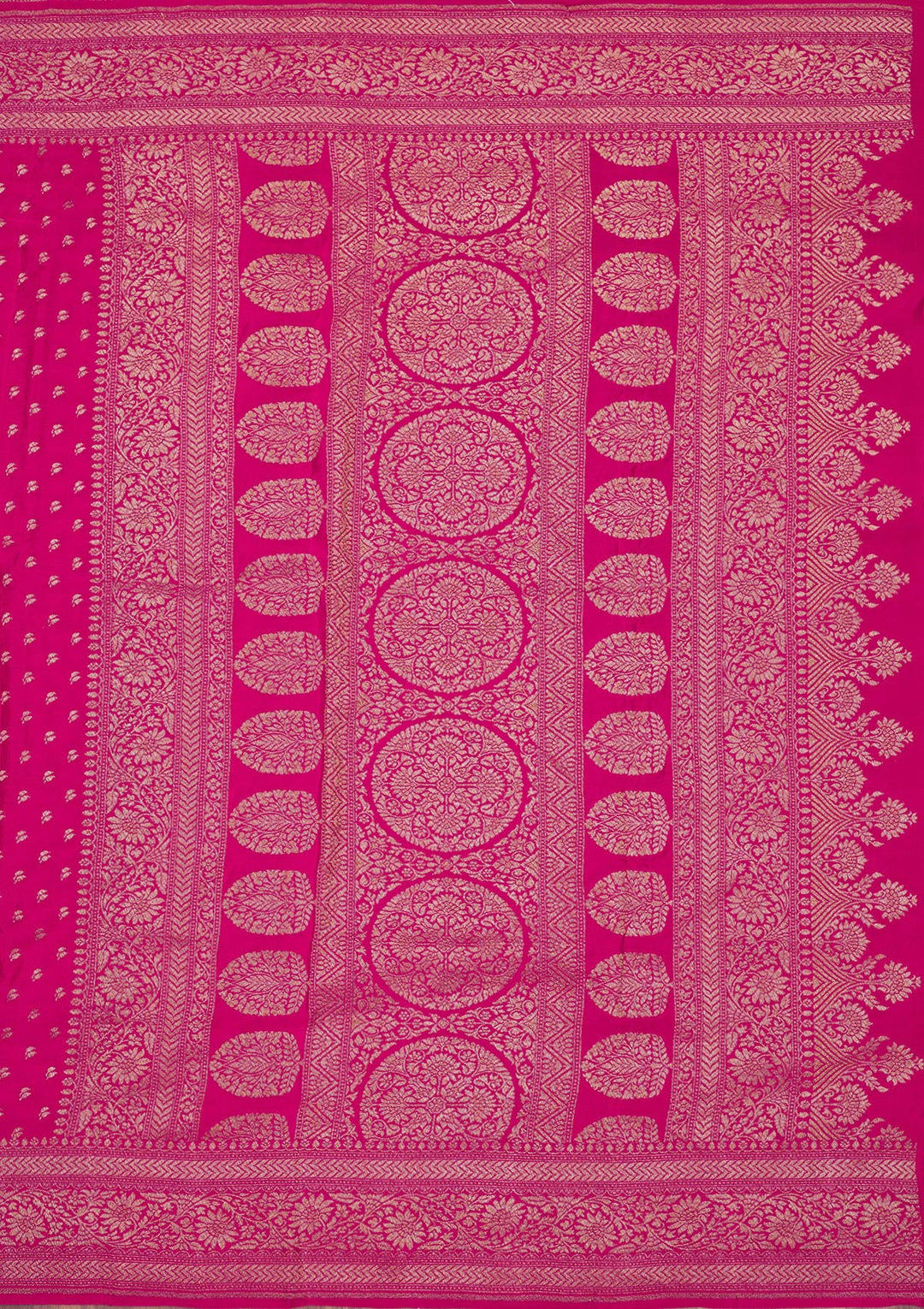 Pink Zariwork Pure Silk Saree