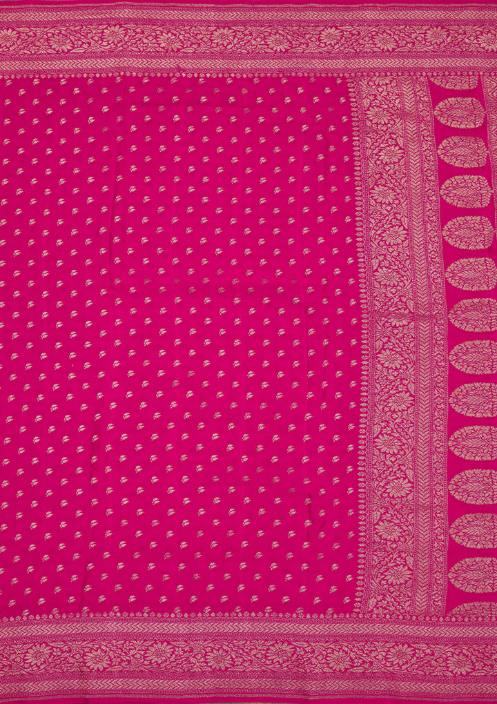 Pink Zariwork Pure Silk Saree