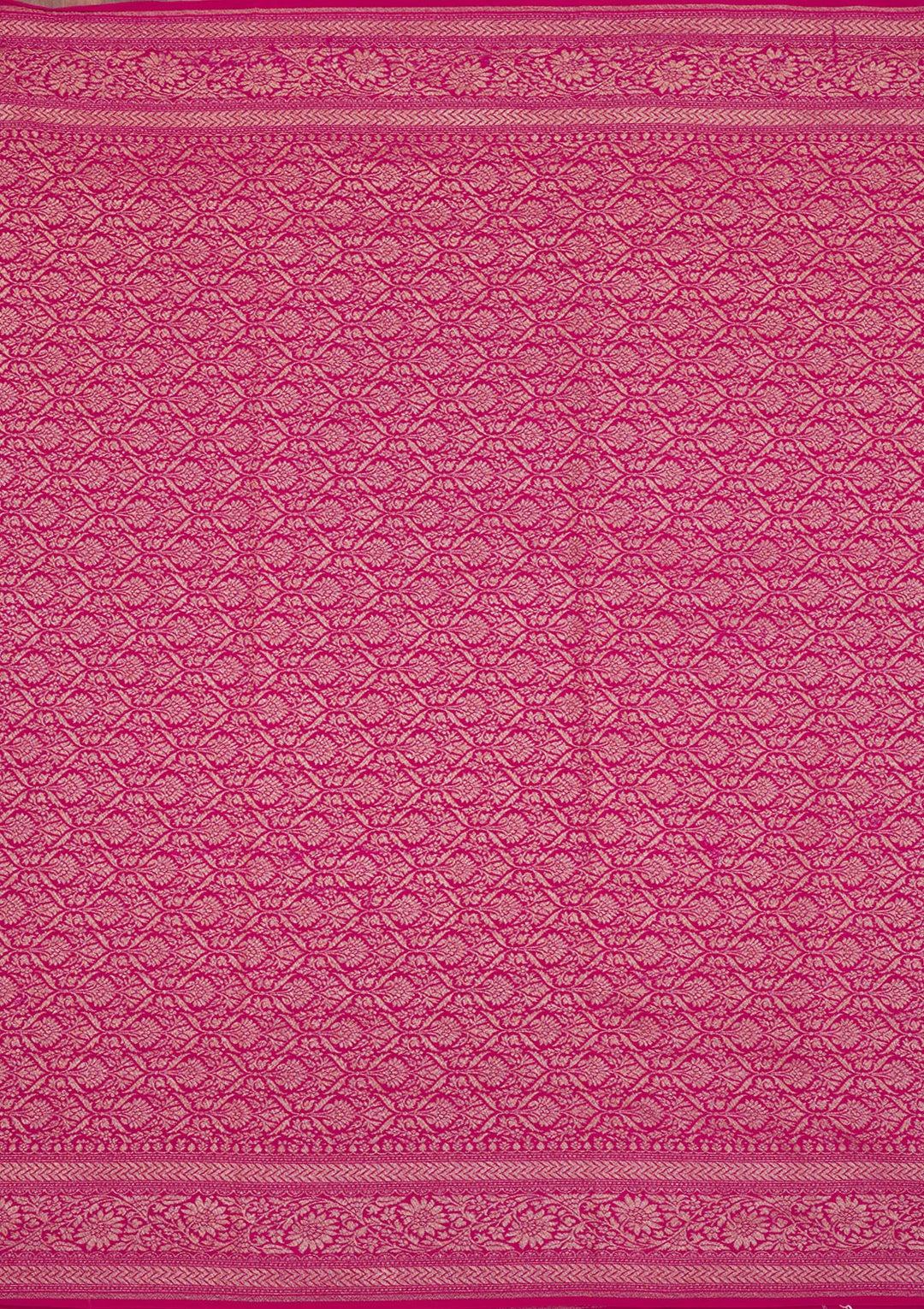 Pink Zariwork Pure Silk Saree