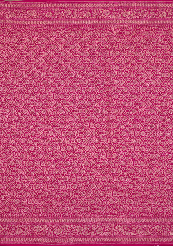 Pink Zariwork Pure Silk Saree