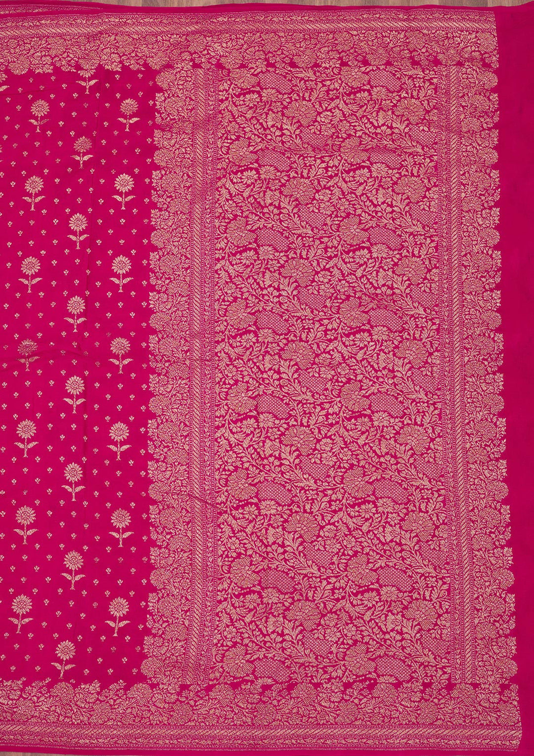 Pink Zariwork Pure Silk Saree
