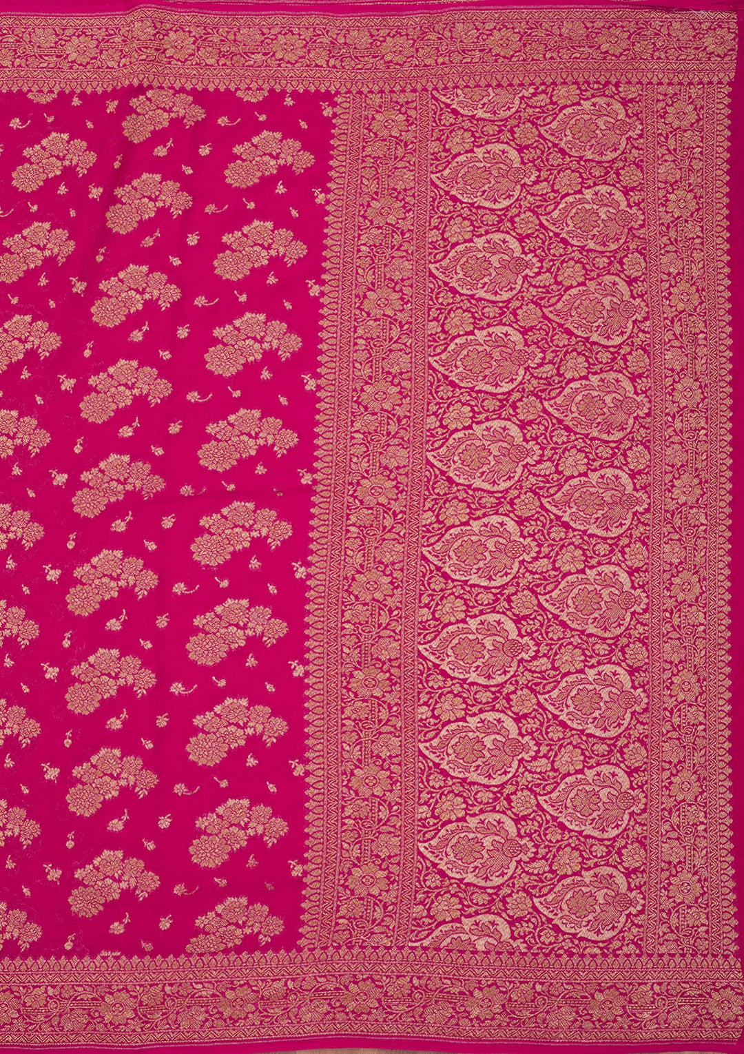 Pink Zariwork Pure Silk Saree