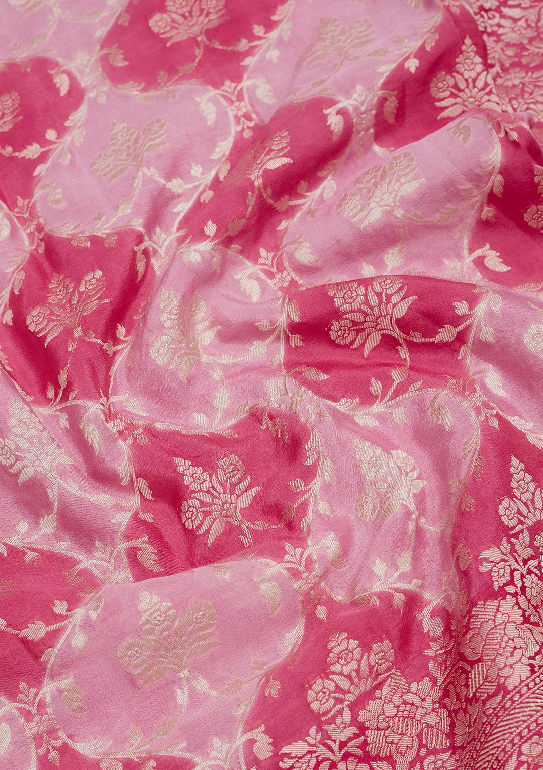 Pink Zariwork Pure Silk Saree
