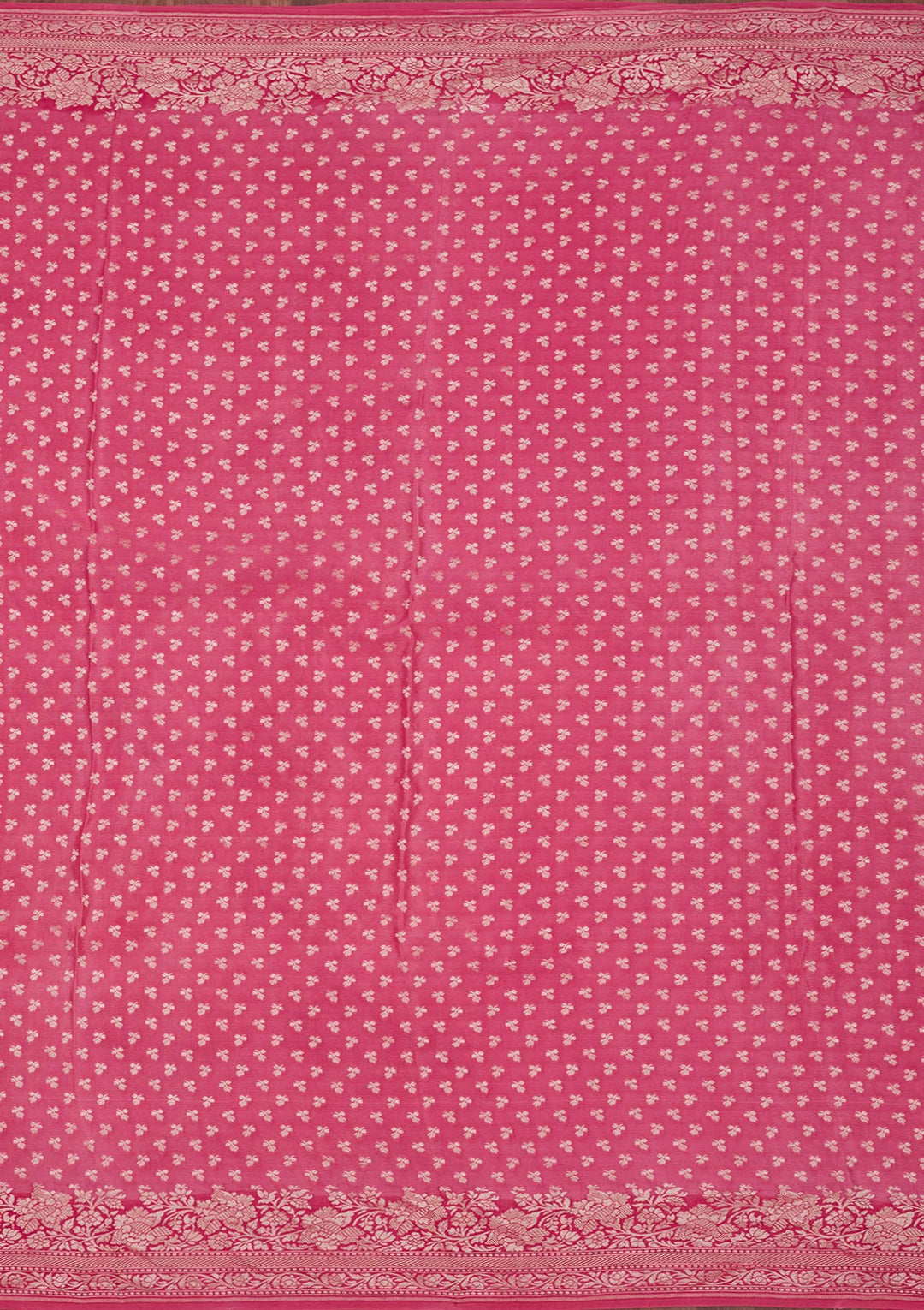 Pink Zariwork Pure Silk Saree