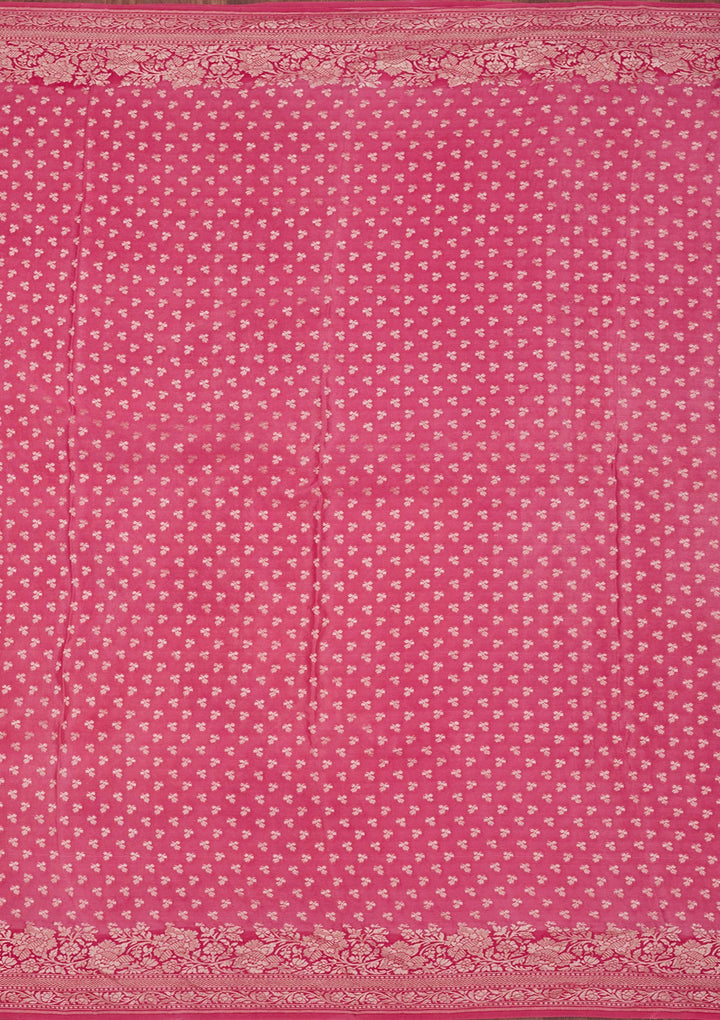 Pink Zariwork Pure Silk Saree