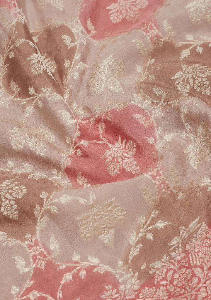 Pink Zariwork Pure Silk Saree
