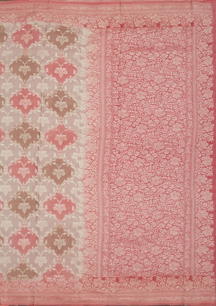 Pink Zariwork Pure Silk Saree