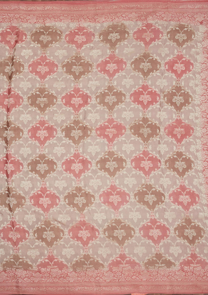 Pink Zariwork Pure Silk Saree