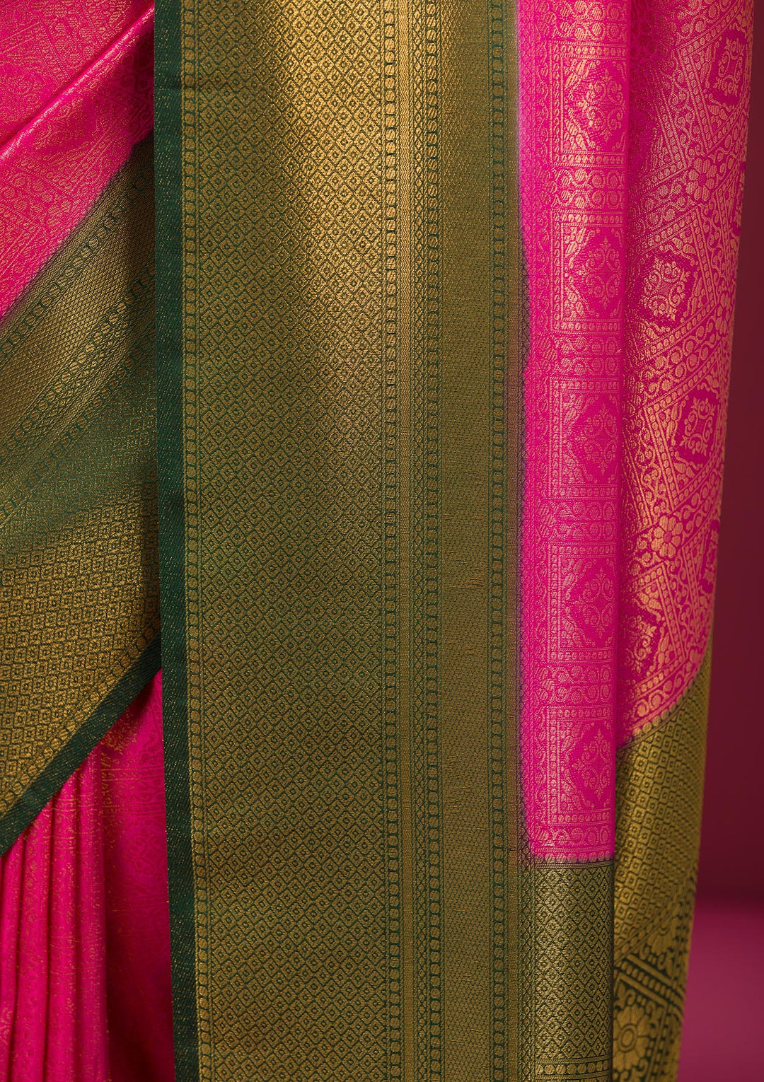 Pink Zariwork Soft Silk Saree