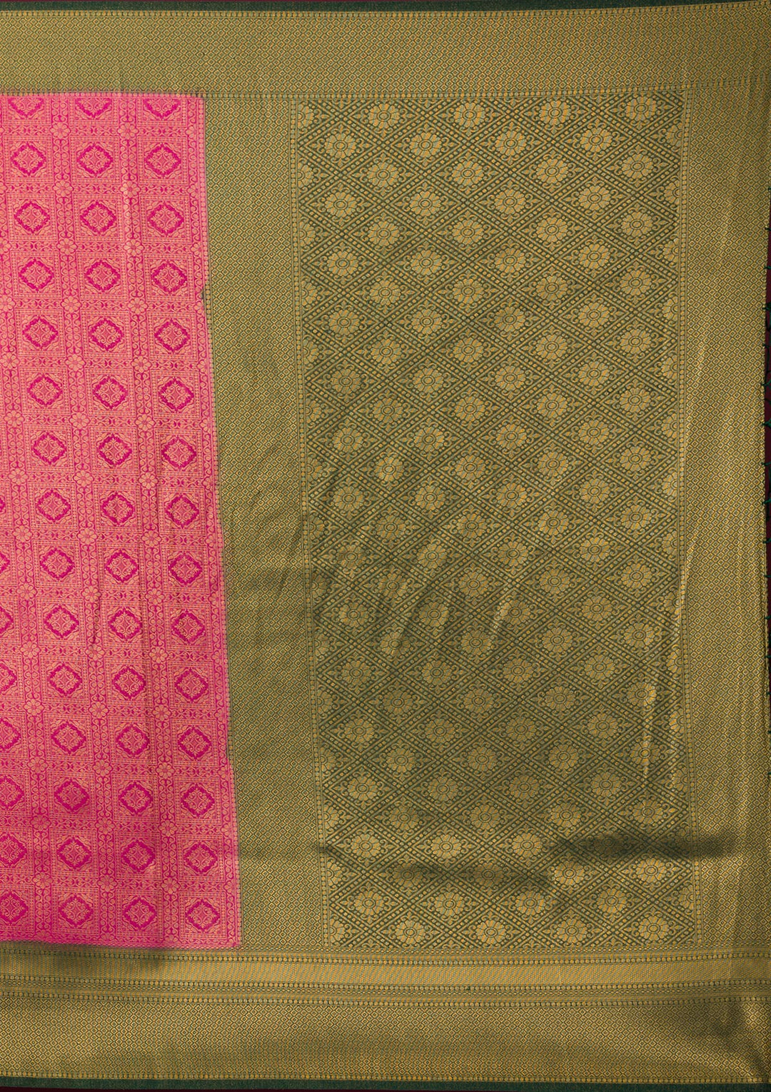 Pink Zariwork Soft Silk Saree